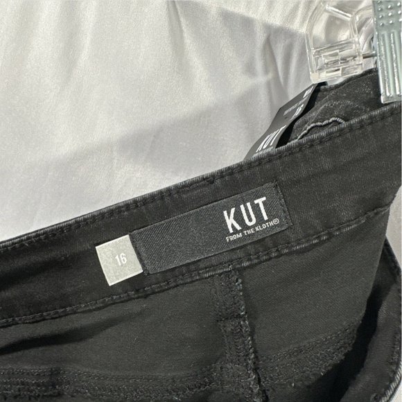 NWT‎ Kut From The Kloth [ 16 ] Mia Embroidered Toothpick Skinny Jeans Grey - Picture 13 of 16